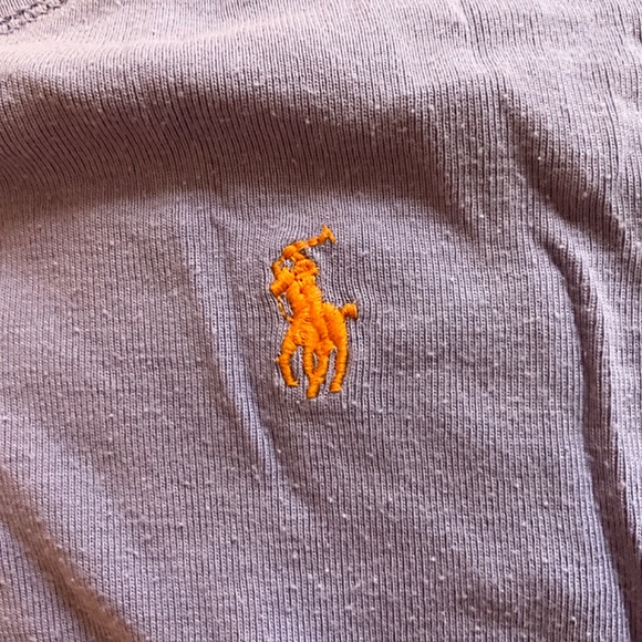 2 pcs Girl’s Polo by Ralph Lauren Purple Cotton Jersey Long-Sleeve Tees - Picture 4 of 5